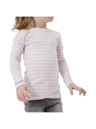 T-Shirt Manches Longues Rose/Blanc Fille Name it Fsuraja 1