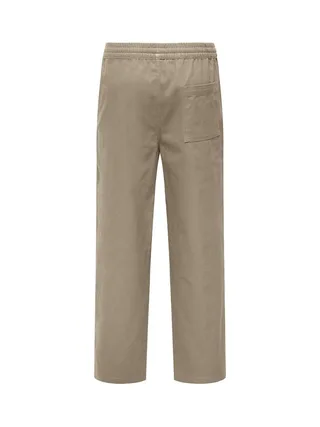 Pantalon fluide Beige Foncé Homme Only & Sons Bologna 2