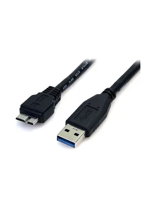 0.5m 1.5ft Black USB 3.0 Micro B Cable 1