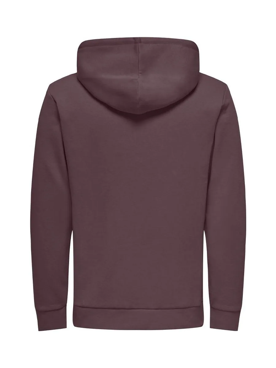 Sweat à capuche Prune Homme Only & Sons Hood 3