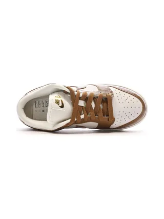 Baskets Blanches/Marrons Femme Nike Dunk Low 4