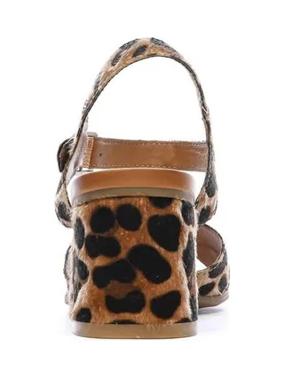 Sandales Marron/Noir Femme Carmela Leopardo 3