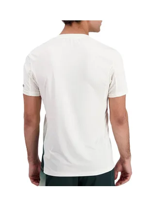 Maillot de Sport Ecru/Vert Le Coq Sportif Tennis Pro 2