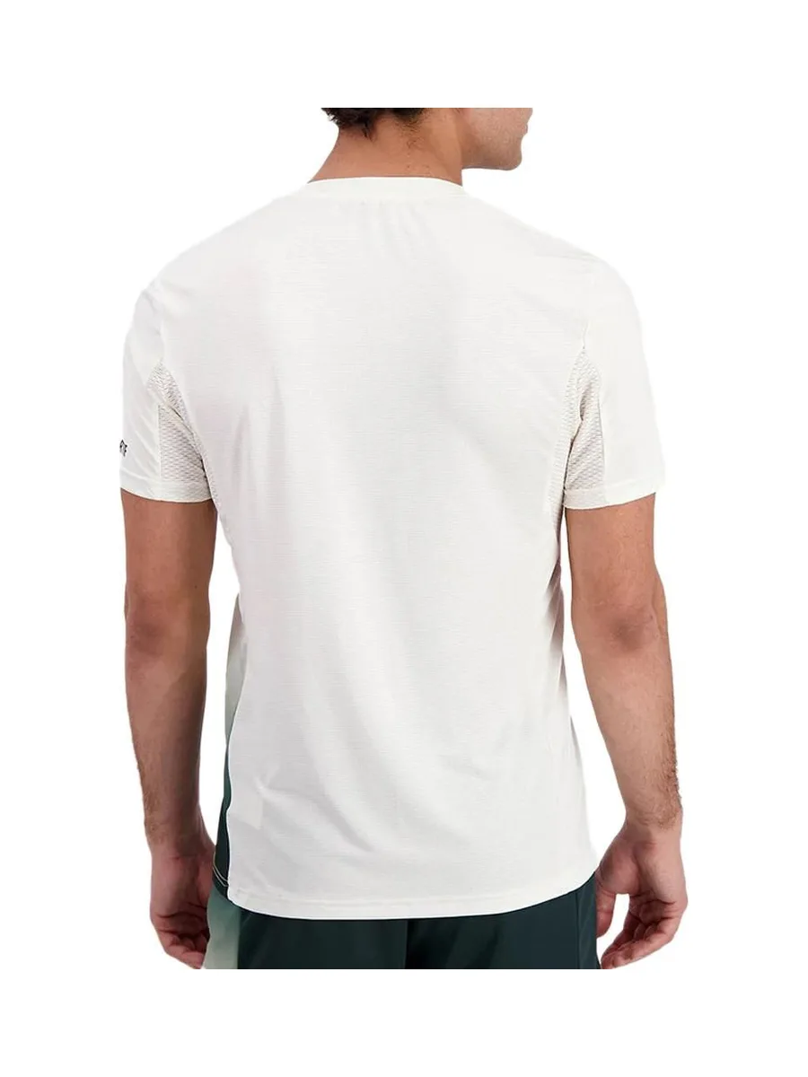 Maillot de Sport Ecru/Vert Le Coq Sportif Tennis Pro 3