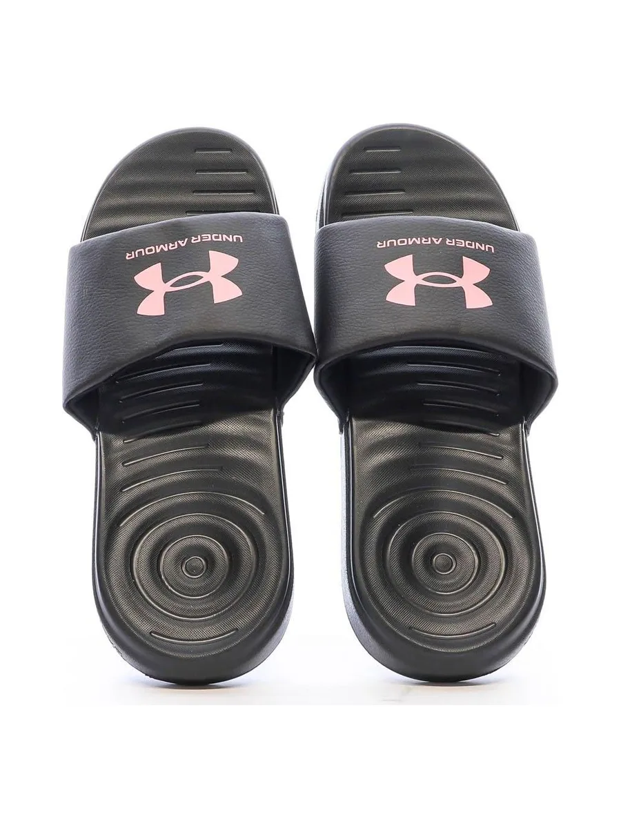 Claquettes Noires/Roses Femme Under Armour Ansa Fix 3