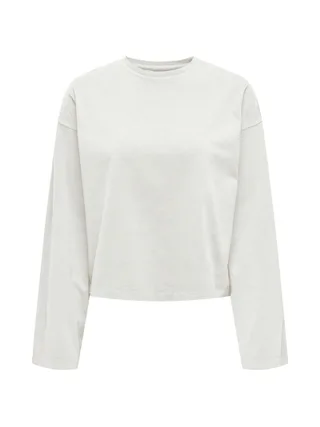 T-Shirt Manches Longues Blanc Femme JDY Washed 1