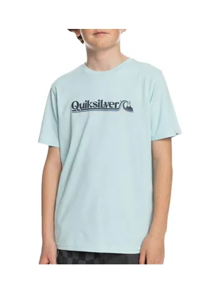 T-Shirt Bleu Homme Quiksilver Alllinedup 1