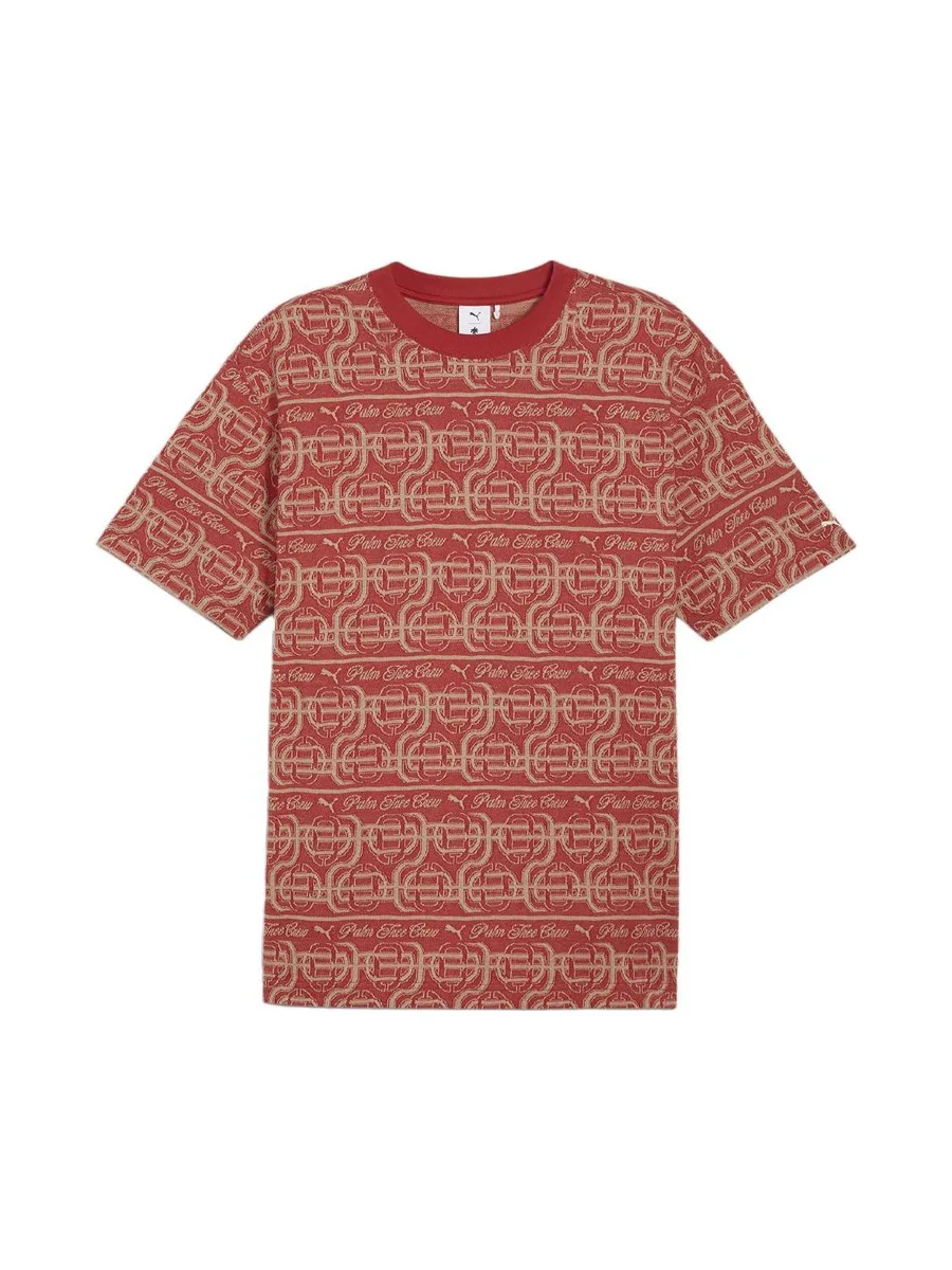 T-shirt Rouge Homme Puma X Ptc Striped 2