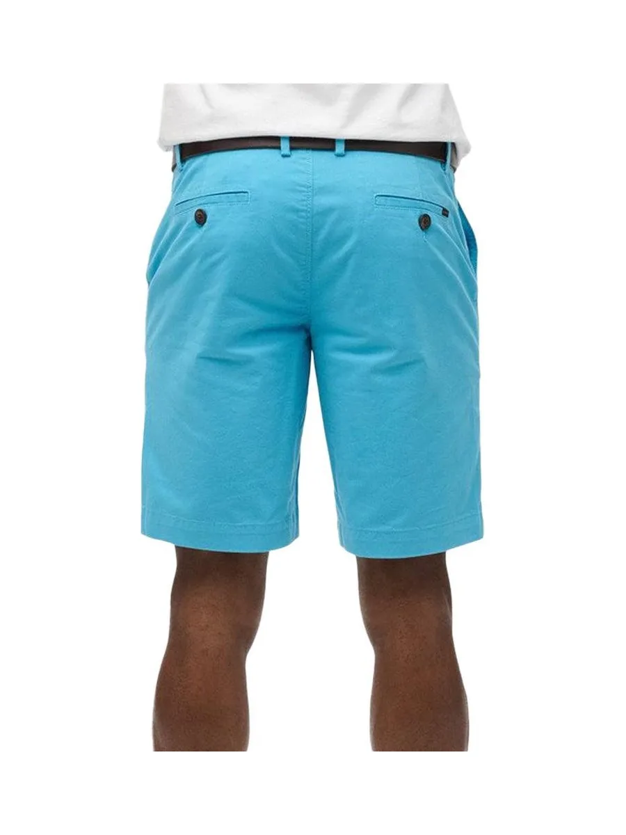Short Chino Turquoise Homme Superdry Stretch 3