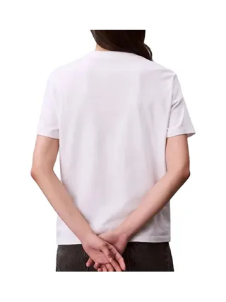 T-shirt Blanc Femme Calvin Klein Jeans Ss 20s Classic 2