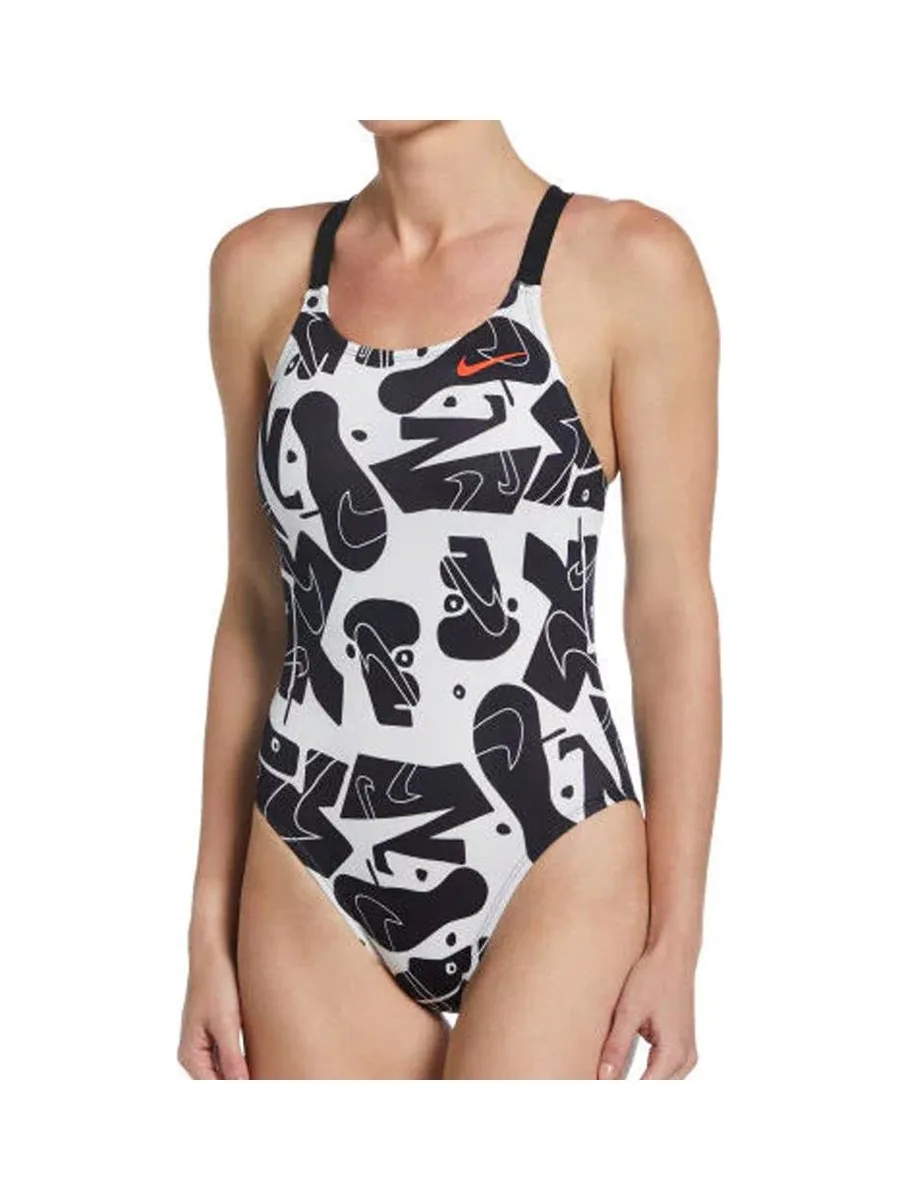 Maillot de bain Noire Femme Nike Fast Back 2