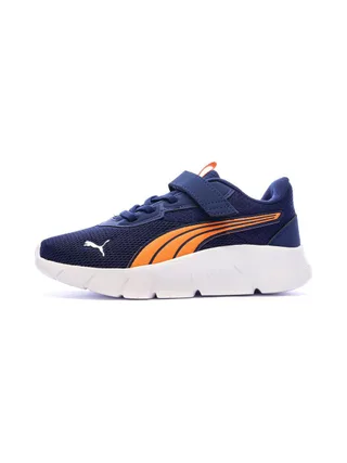 Baskets Marines/Oranges Garçon Puma Flexfocus 1