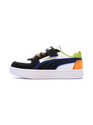 Baskets Blanches/Noires/Bleu Garçon Puma Caven 2.0 1