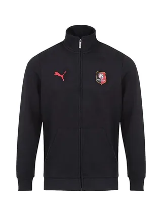 Stade Rennais Sweat Zippé Noir Homme Blank T 1
