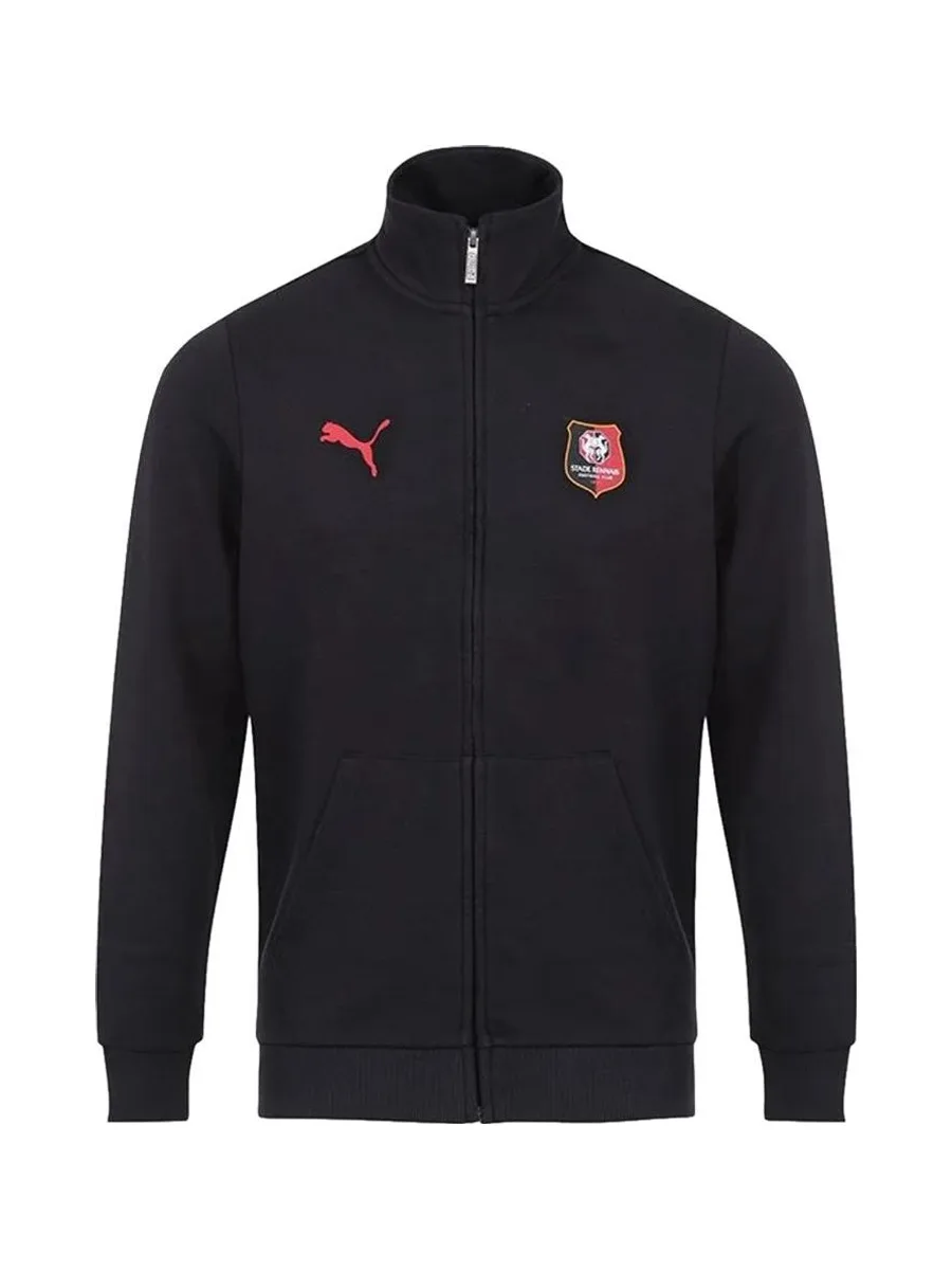 Stade Rennais Sweat Zippé Noir Homme Blank T 2