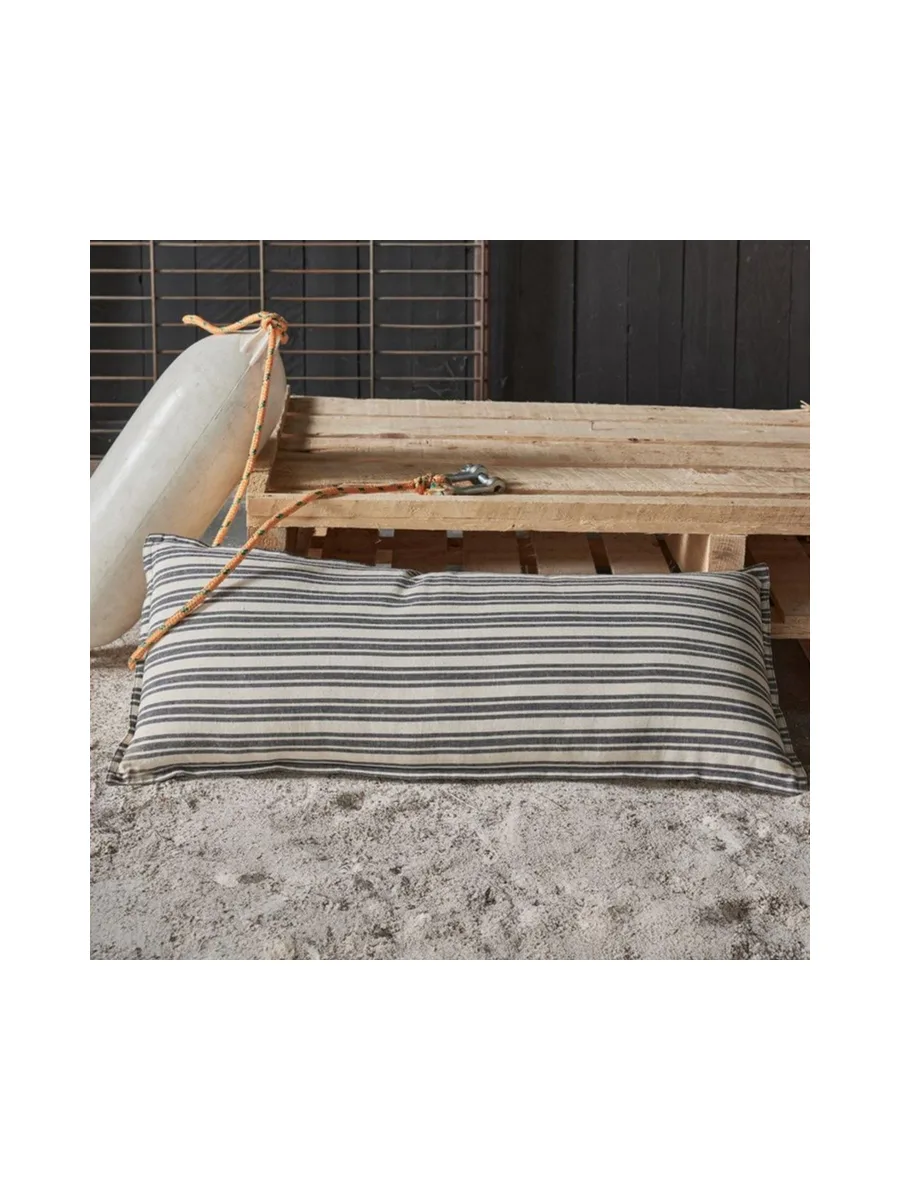 Coussin Gris/Beige Rayures Today 35x80 cm 2