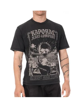 T-shirt Noir Homme Kaporal Tod 1