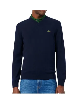 Pull Col V Marine Homme Lacoste 1