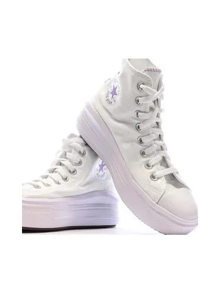 Baskets Blanches/Violettes Femme Converse All Star Move 7