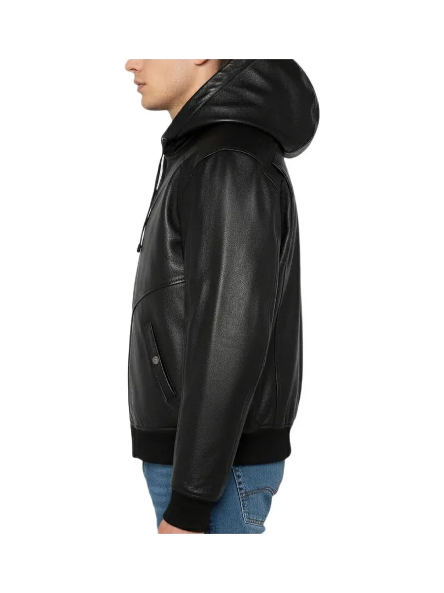 Blousons Noir Homme Schott Cuir LCHOOD 3