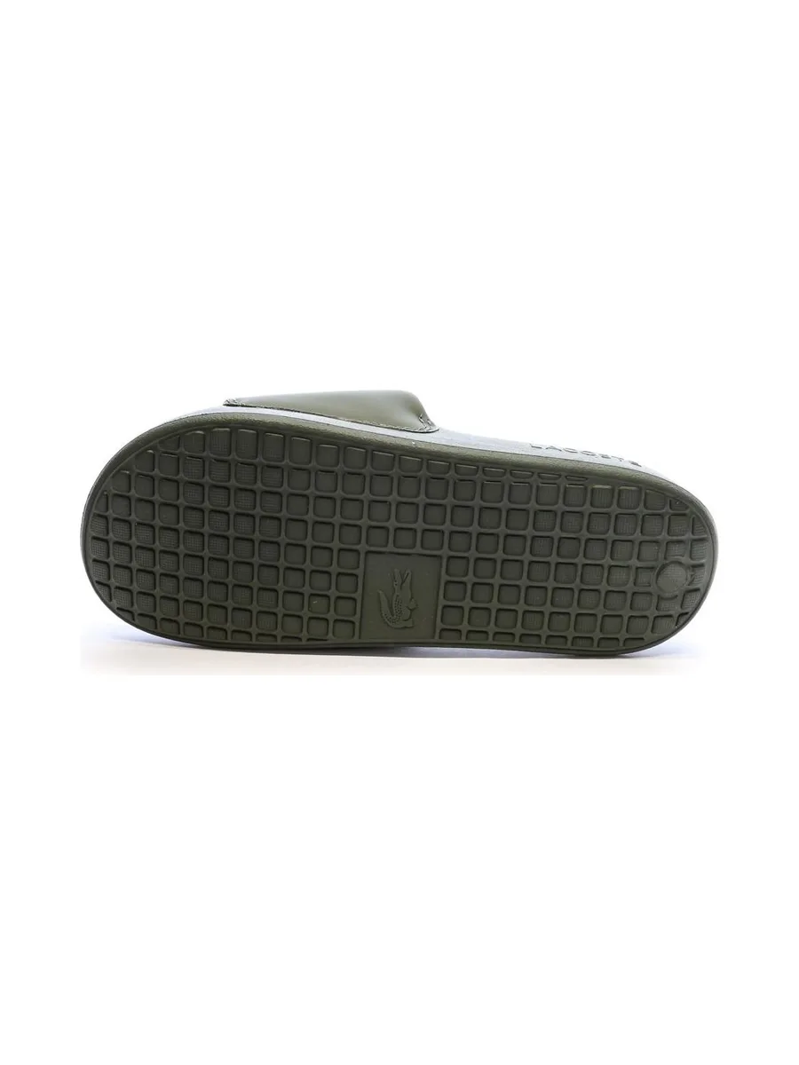 Claquettes Kaki Homme Lacoste Serve Slide 1.0 3