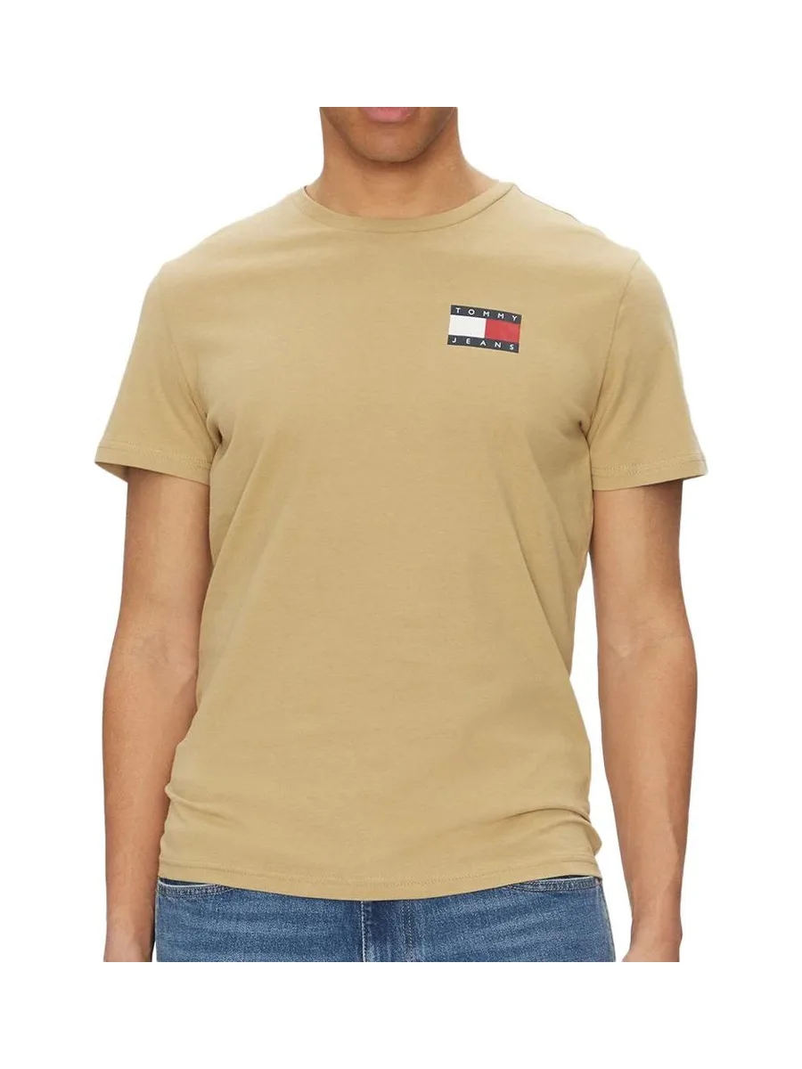 T-shirt Beige Homme Tommy Hilfiger Tjm Slim Essential F 2