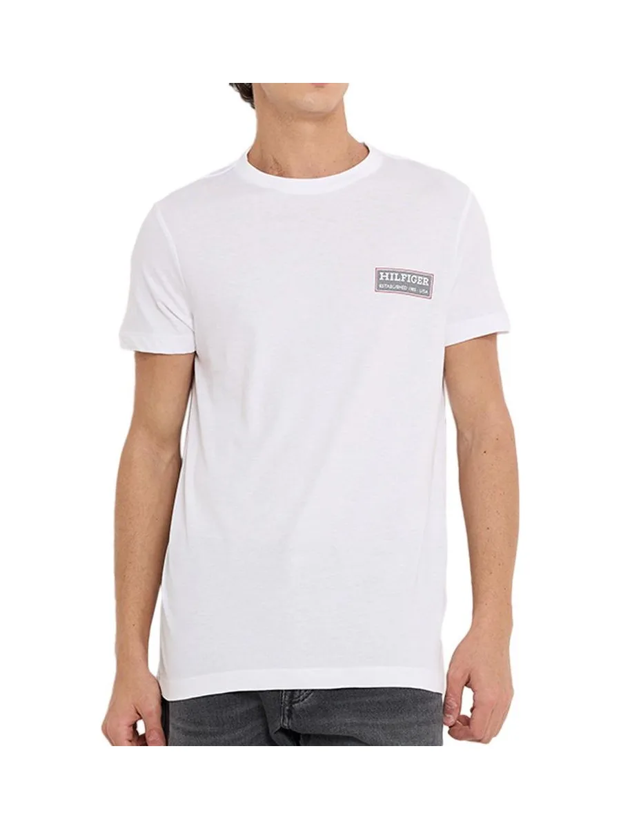 T-shirt Blanc Homme Tommy Hilfiger Printed 2