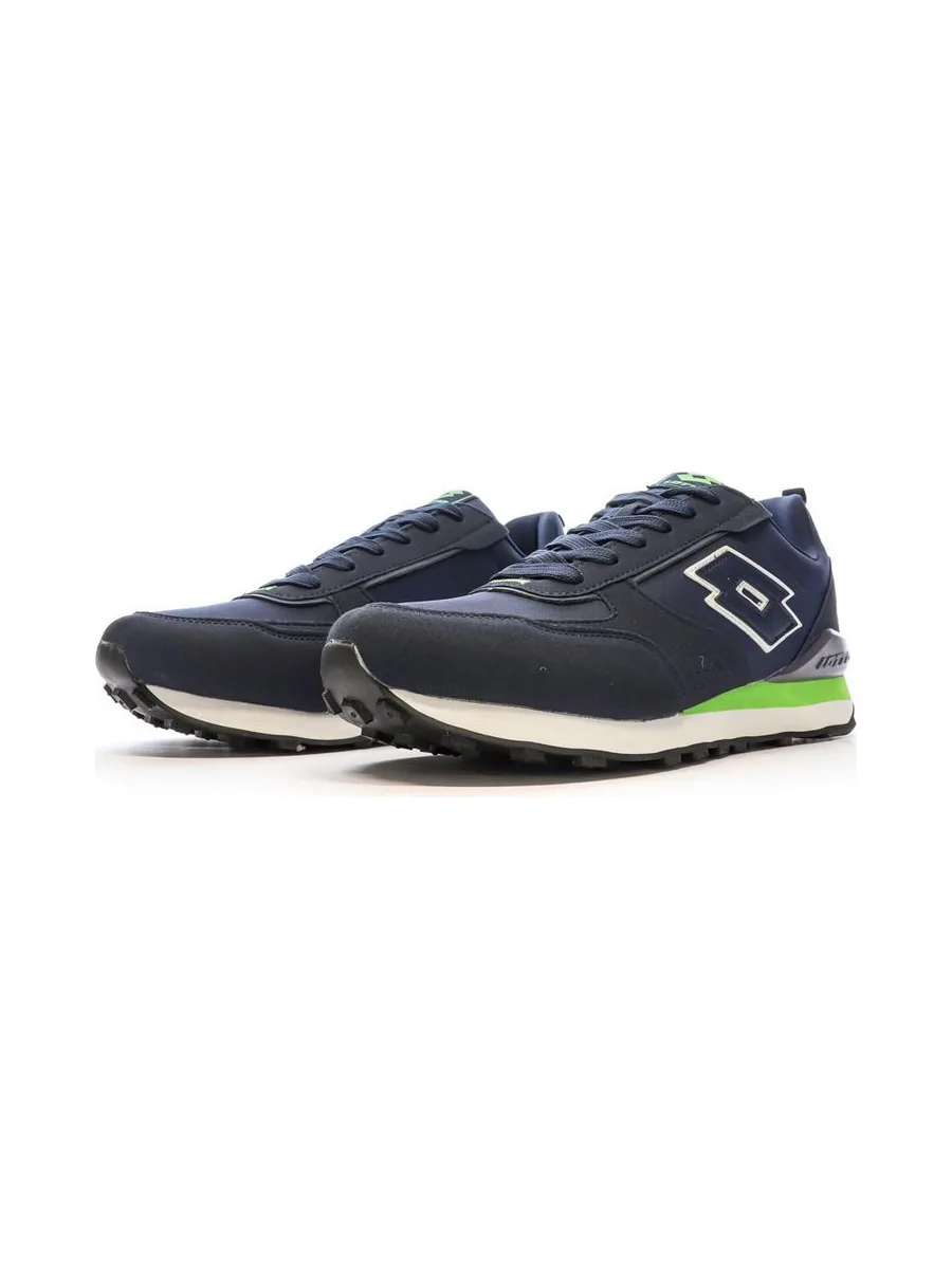 Baskets Marine/Vert Homme Lotto Twenty 5 6
