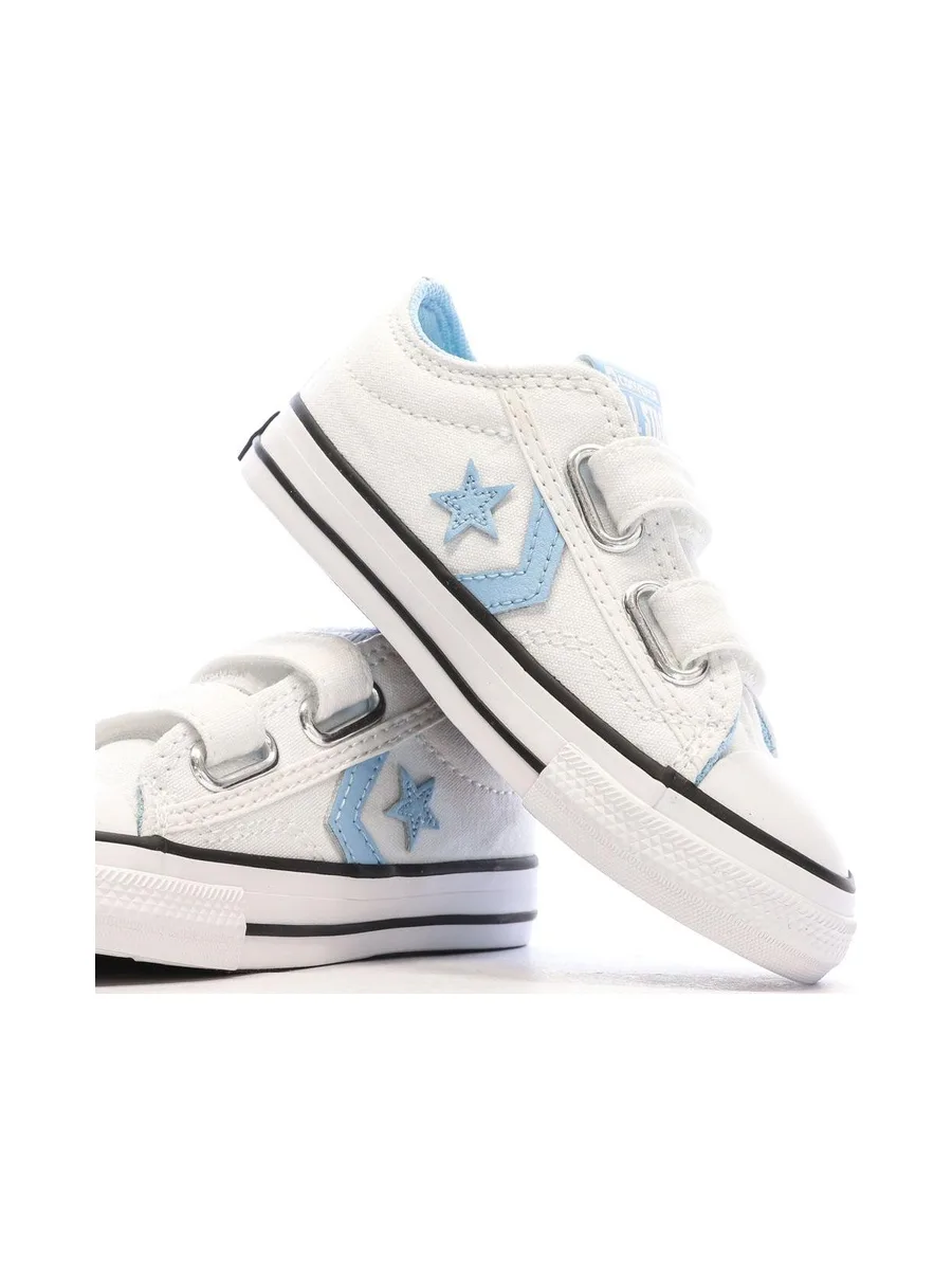 Baskets Blanc/Bleu Garçon Converse Star Player Easy 7