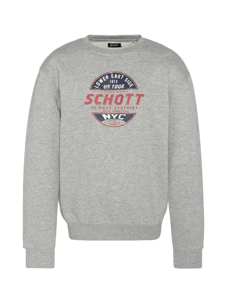 Sweat Gris Homme Schott Rdc Print 2