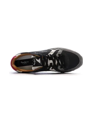 Baskets Noires/Grises Homme Pepe jeans Brit Prints 4