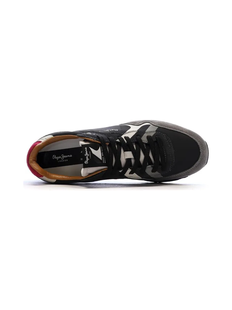 Baskets Noires/Grises Homme Pepe jeans Brit Prints 4