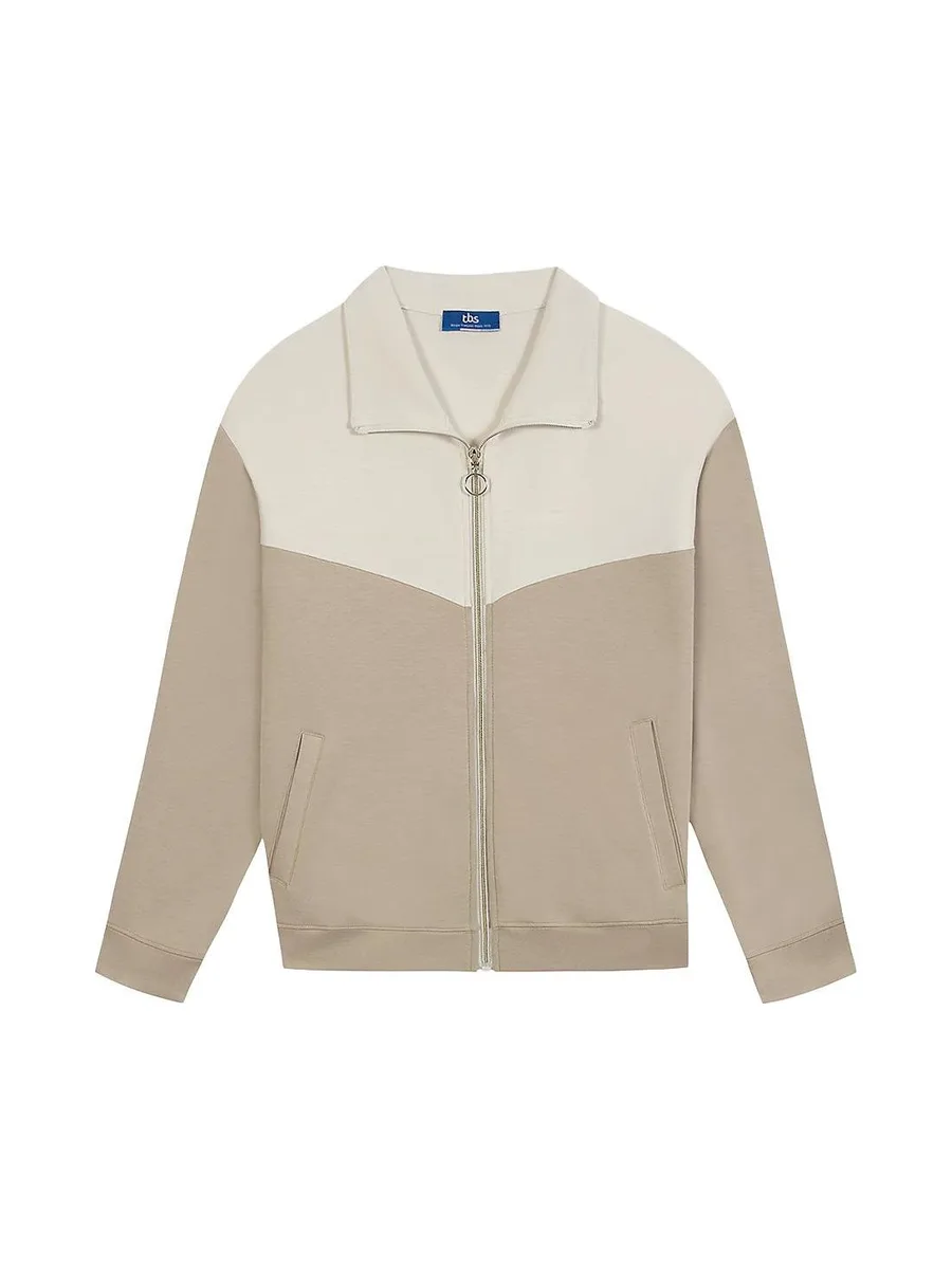 Sweat Beige Femme TBS Craie 2