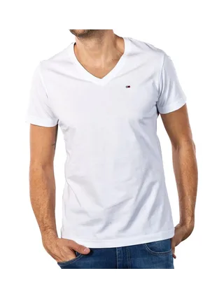T-shirt Blanc Homme Tommy Jeans Original V 1