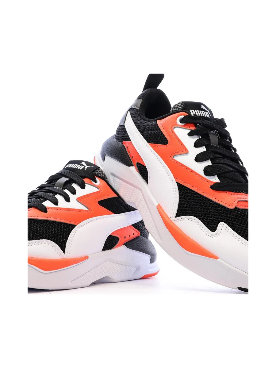 Baskets Noires/Blanches/Oranges Garçon Puma X-ray 8