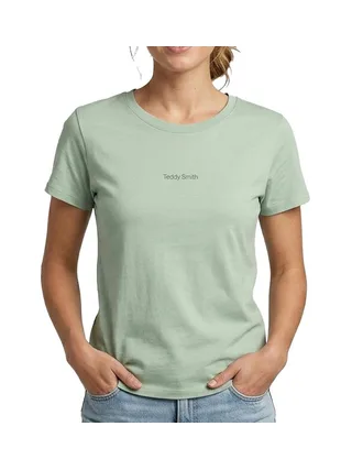 T-Shirt Vert Femme Teddy Smith Ribelles 1
