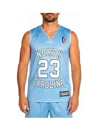 Miami Maillot de basketball Bleu Homme Sport Zone North Carolina 1