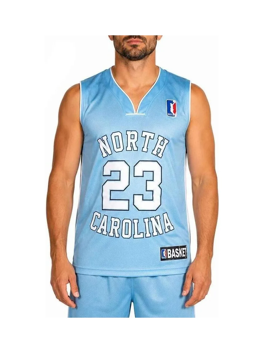 Miami Maillot de basketball Bleu Homme Sport Zone North Carolina 2