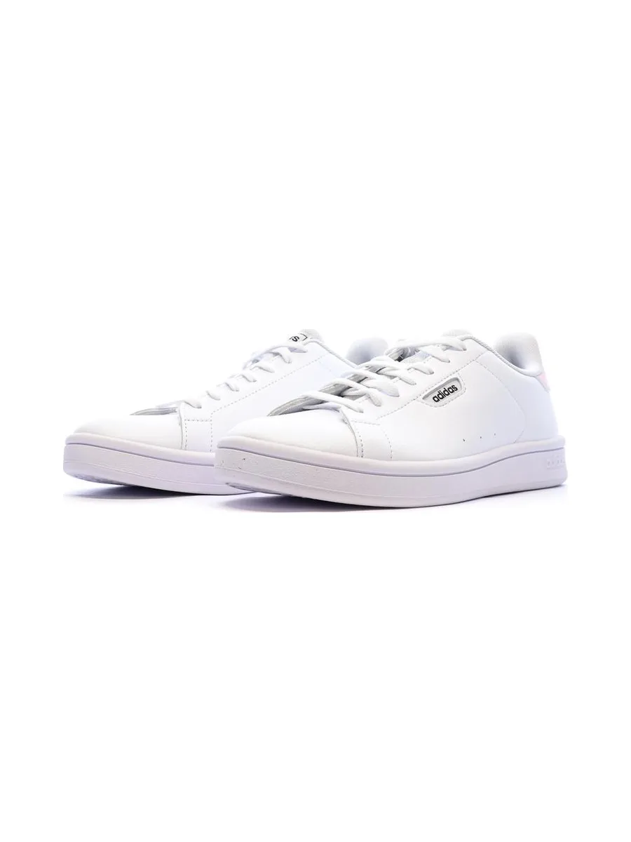 Baskets Blanc/Rose Femme Adidas Urban Court 7
