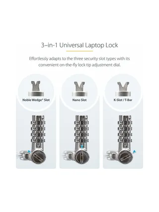 25-Pack Laptop Lock 6.6ft Cable 11
