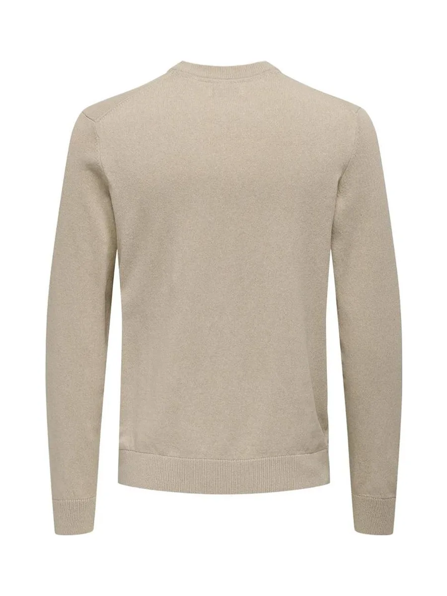 Pull Beige Homme Only & Sons Onsrex Life 3