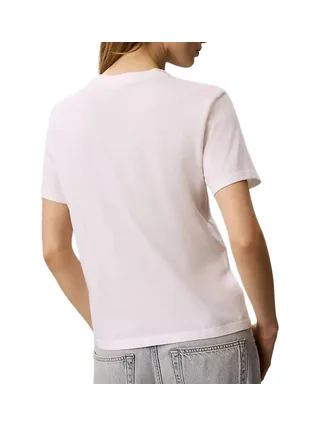 T-Shirt Blanc/Noir Femme Calvin Klein Jeans Classic 2