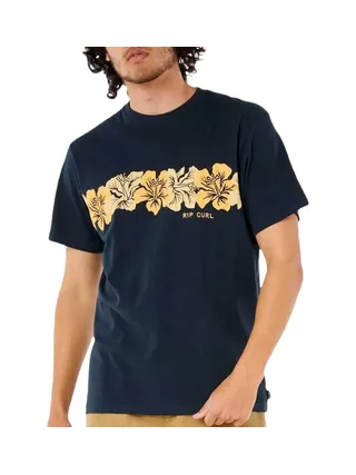T-Shirt Marine Homme Rip Curl Hibiscus 1