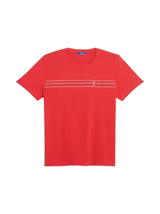T-shirt Rouge Homme TBS LEROYTEE 1