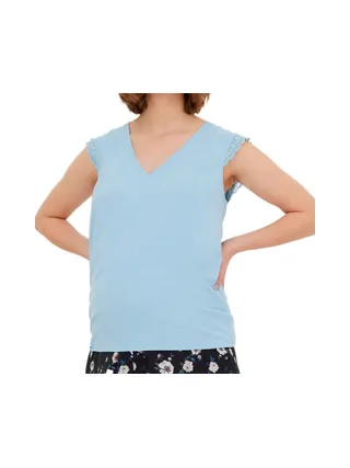 T-Shirt de Grossesse Bleu Femme Vero Moda Maternity 20016420 1