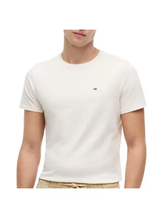 T-shirt Beige Clair Homme Tommy Hilfiger Tjm Xslim Jersey 1