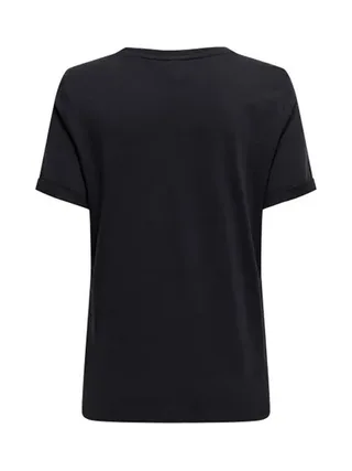 T-Shirt Marine Femme Only Amour Glitter 2