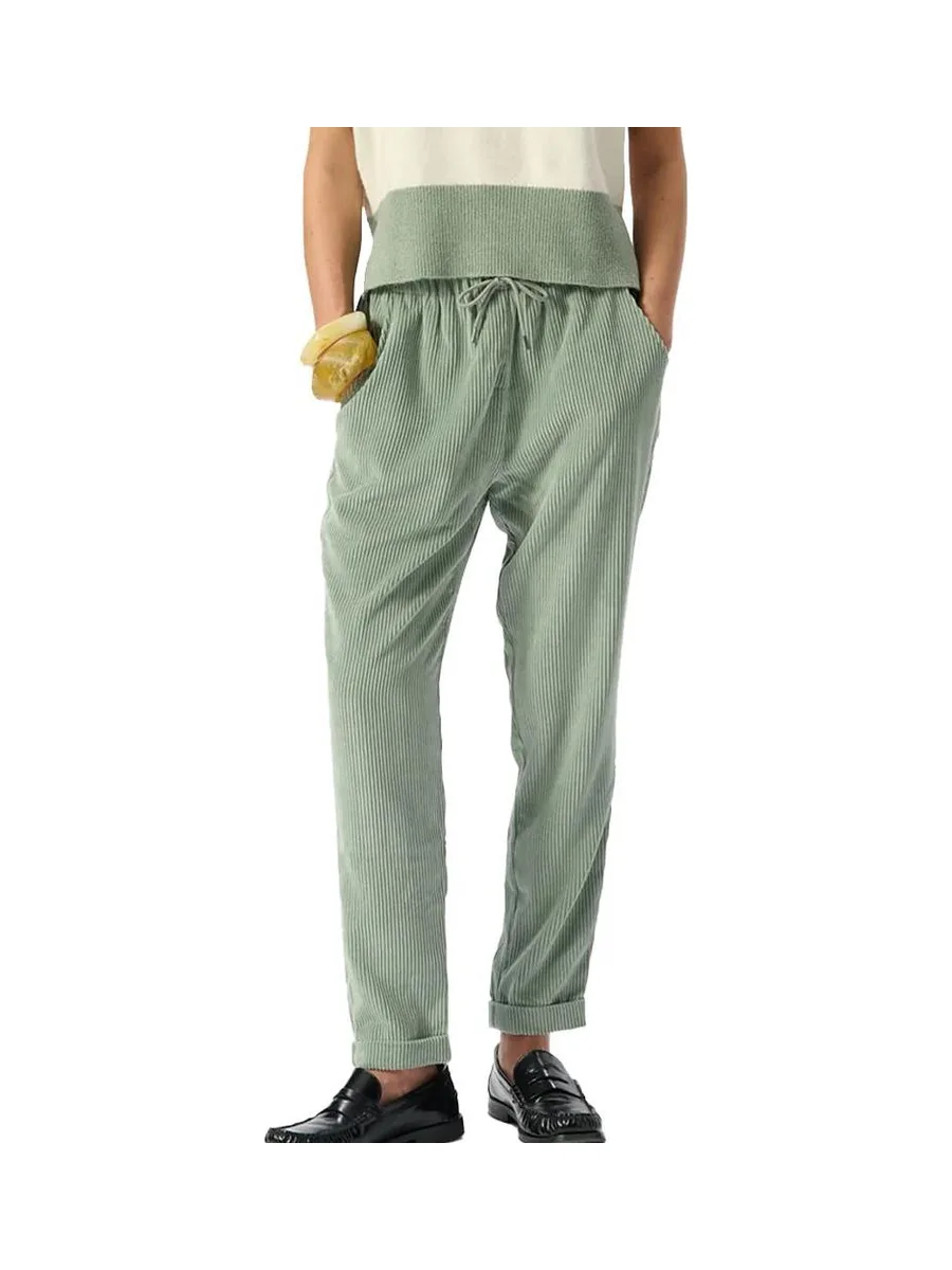 Pantalon Velours Vert Femme Teddy Smith 30116952D 1