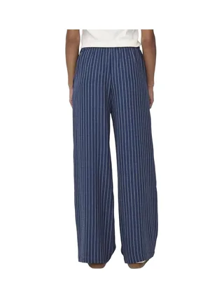 Pantalon fluide Marine/Blanc Femme JDY Power 2