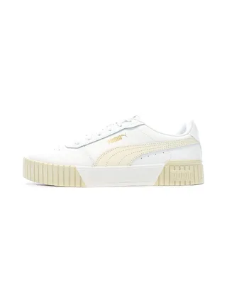 Baskets Beige/Blanc Femme Puma Carina 1